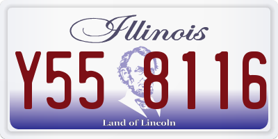 IL license plate Y558116