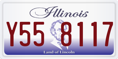 IL license plate Y558117