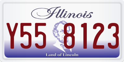 IL license plate Y558123