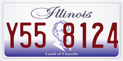 IL license plate Y558124