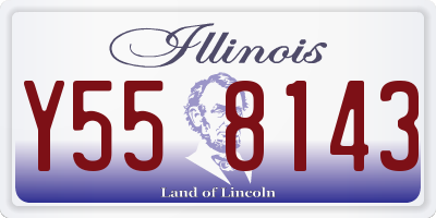IL license plate Y558143