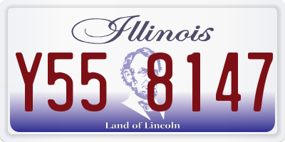 IL license plate Y558147