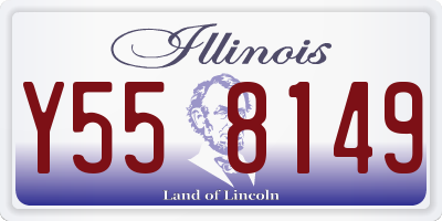 IL license plate Y558149