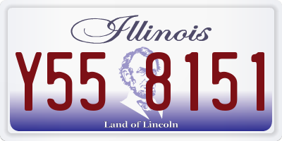 IL license plate Y558151