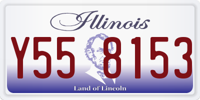 IL license plate Y558153