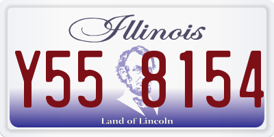IL license plate Y558154