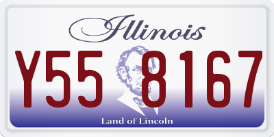 IL license plate Y558167