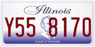 IL license plate Y558170