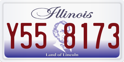 IL license plate Y558173