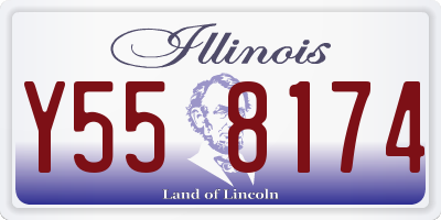 IL license plate Y558174