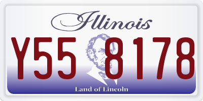 IL license plate Y558178