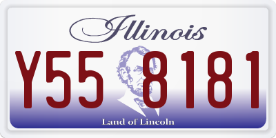 IL license plate Y558181