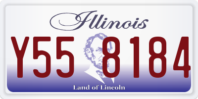 IL license plate Y558184