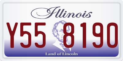IL license plate Y558190