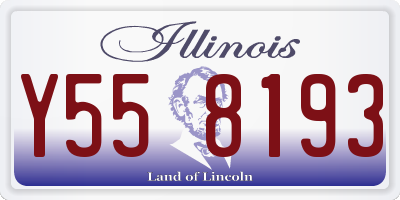 IL license plate Y558193