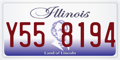 IL license plate Y558194