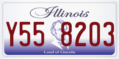 IL license plate Y558203