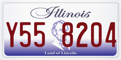 IL license plate Y558204