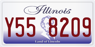 IL license plate Y558209
