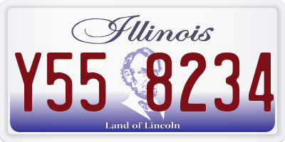 IL license plate Y558234