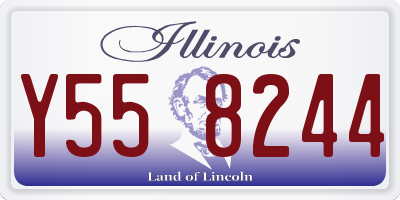 IL license plate Y558244