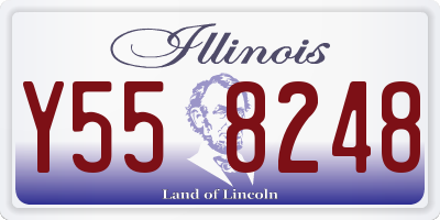 IL license plate Y558248