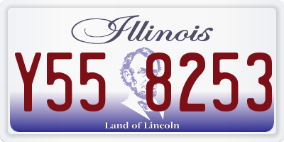 IL license plate Y558253