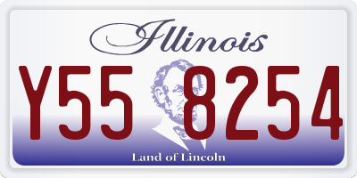 IL license plate Y558254