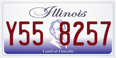IL license plate Y558257