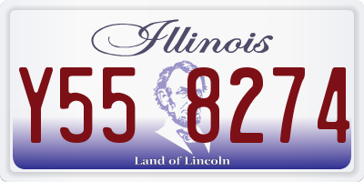 IL license plate Y558274