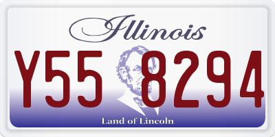 IL license plate Y558294