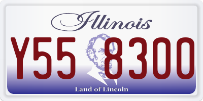 IL license plate Y558300