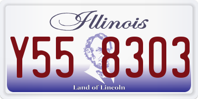 IL license plate Y558303