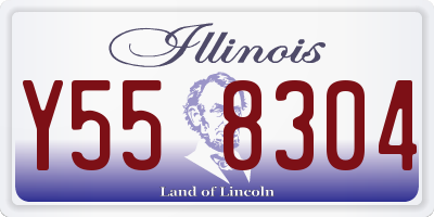 IL license plate Y558304
