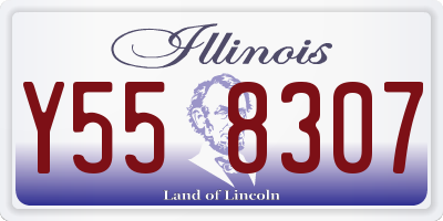 IL license plate Y558307