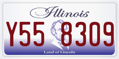 IL license plate Y558309