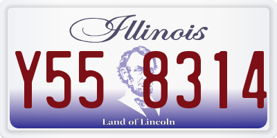 IL license plate Y558314