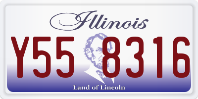 IL license plate Y558316