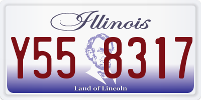 IL license plate Y558317