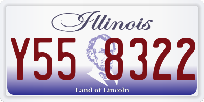 IL license plate Y558322