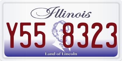 IL license plate Y558323