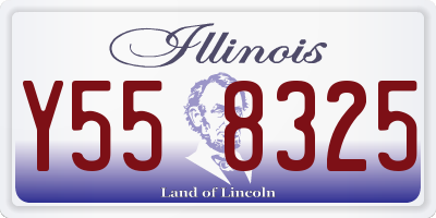 IL license plate Y558325