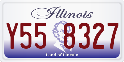 IL license plate Y558327