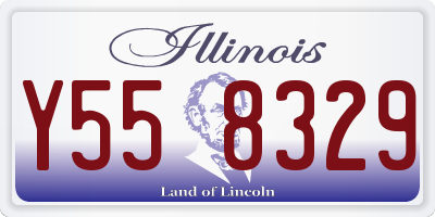 IL license plate Y558329
