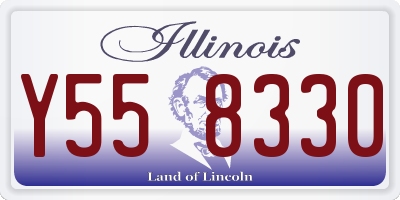 IL license plate Y558330