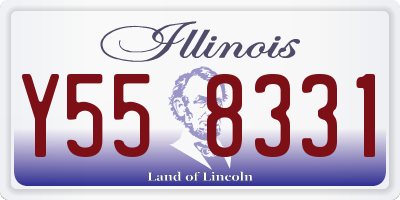 IL license plate Y558331