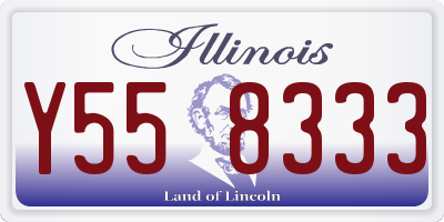 IL license plate Y558333