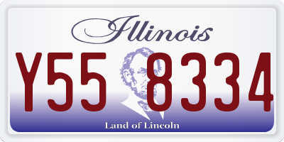 IL license plate Y558334