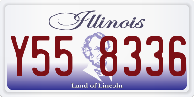 IL license plate Y558336