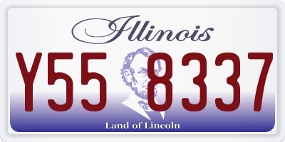 IL license plate Y558337